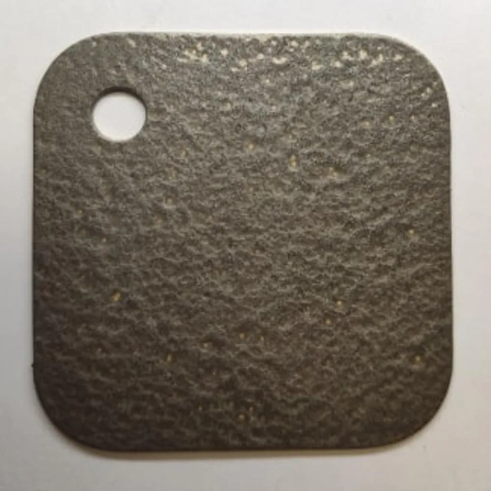 COLOR SAMPLES 2"x2" (cm.5x5): stainless steel plate