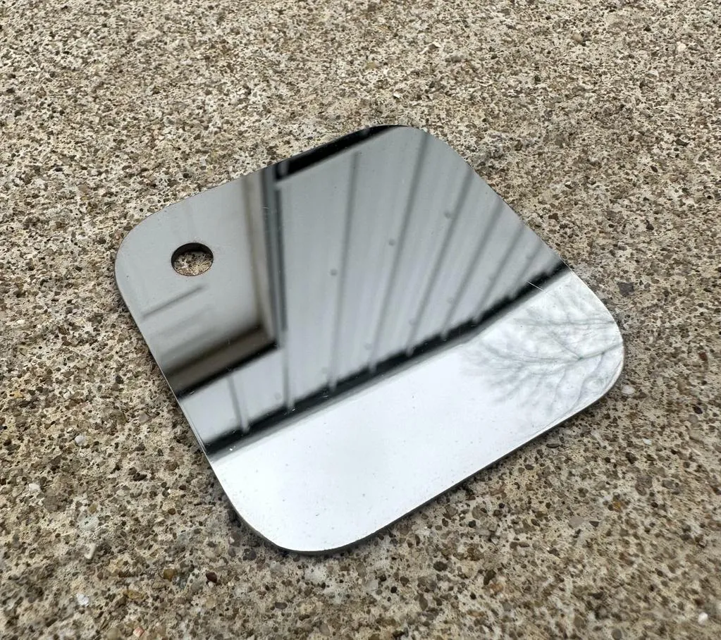 COLOR SAMPLES 2"x2" (cm.5x5): stainless steel plate