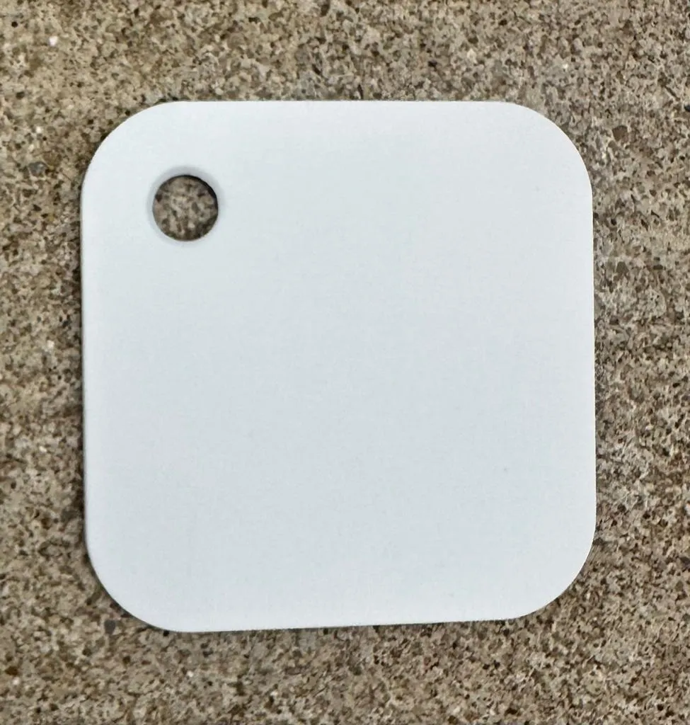 COLOR SAMPLES 2"x2" (cm.5x5): stainless steel plate