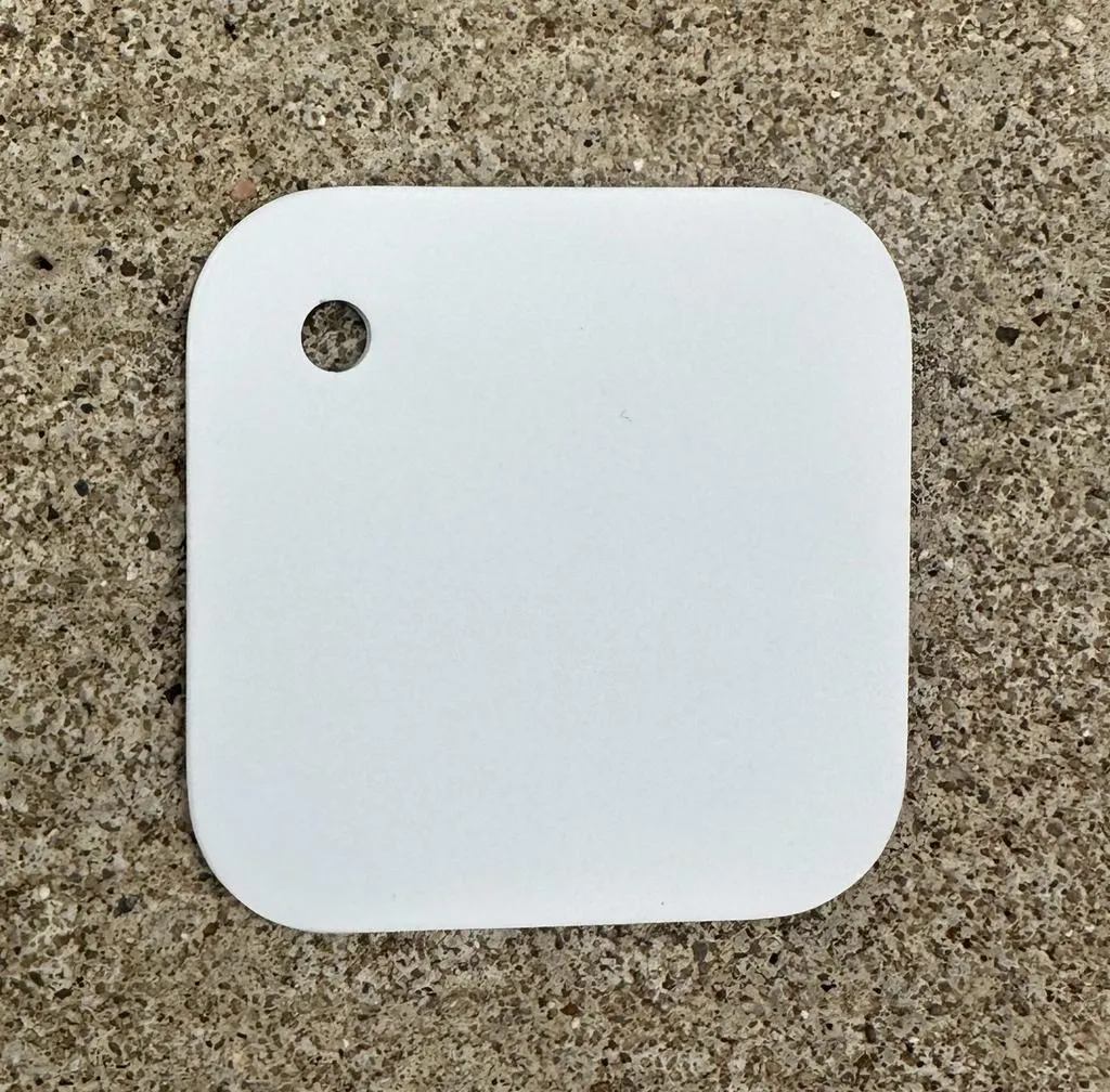 COLOR SAMPLES 2"x2" (cm.5x5): stainless steel plate