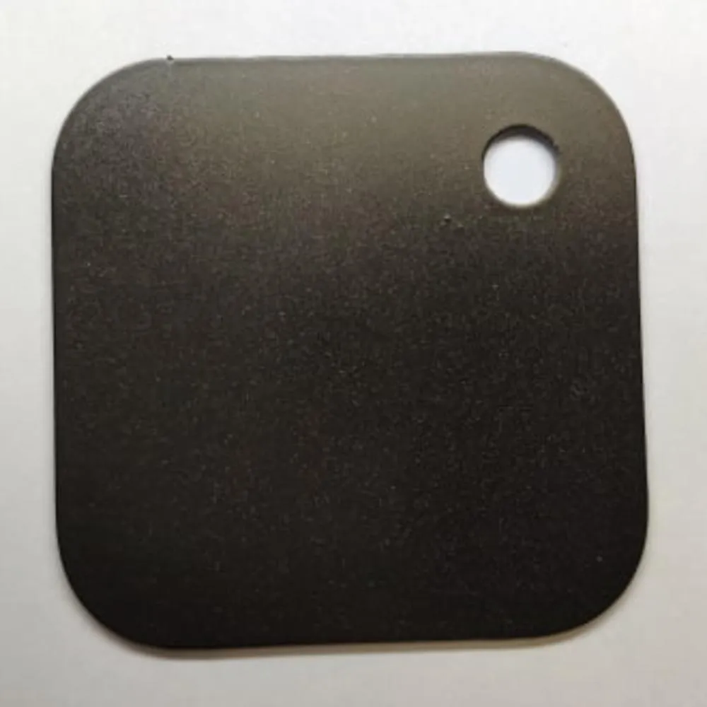 COLOR SAMPLES 2"x2" (cm.5x5): stainless steel plate