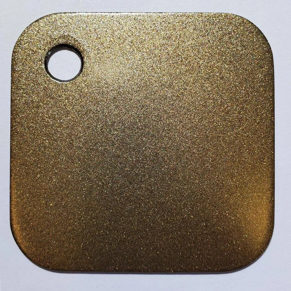COLOR SAMPLES 2"x2" (cm.5x5): stainless steel plate