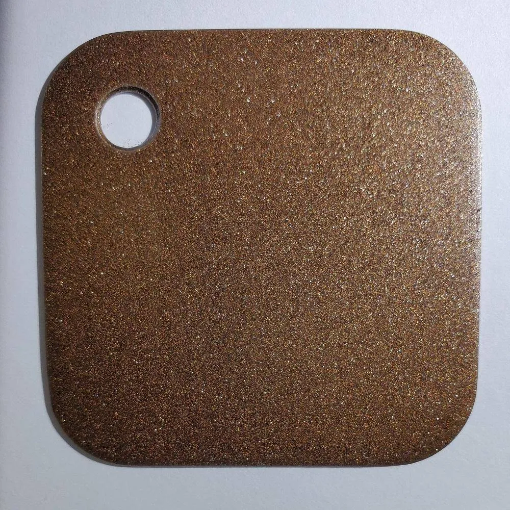 COLOR SAMPLES 2"x2" (cm.5x5): stainless steel plate