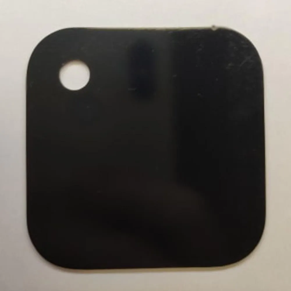 COLOR SAMPLES 2"x2" (cm.5x5): stainless steel plate