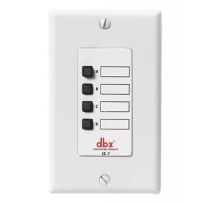 DBX ZC7 Wall-Mounted Zone Controller w/ Programmable Push to Talk