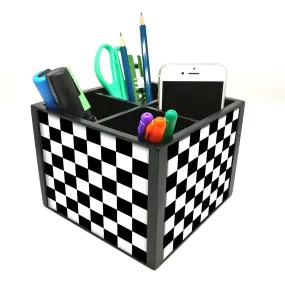 Desk Organizer For Stationery -  Chess Board