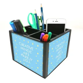 Desk Organizer For Stationery -  Creative Mind Blue