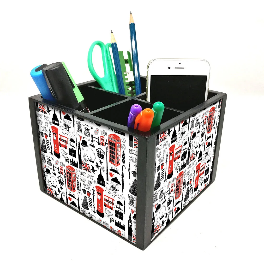 Desk Organizer For Stationery -  I Love London City