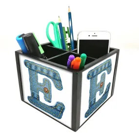 Desk Organizer For Stationery -  Letter E