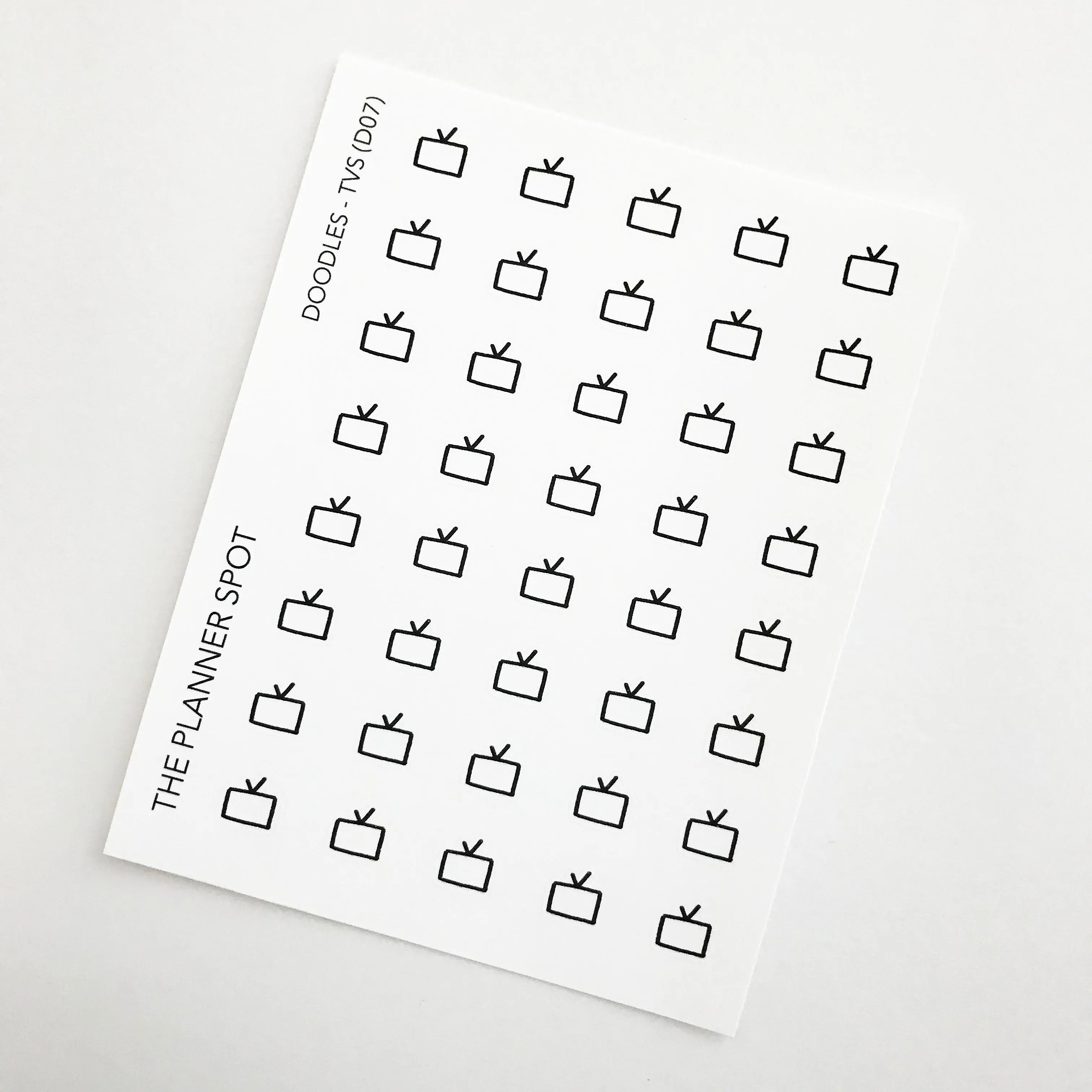 Doodle Planner Stickers - TVs