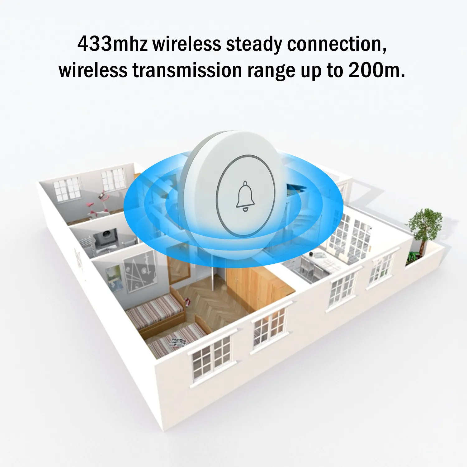 Doorbell Button 433MHz RF-DBB