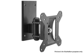 DOSS TV Swivel & Tilt Wall Mount Bracket 15-24″ up to 20kg (Black)
