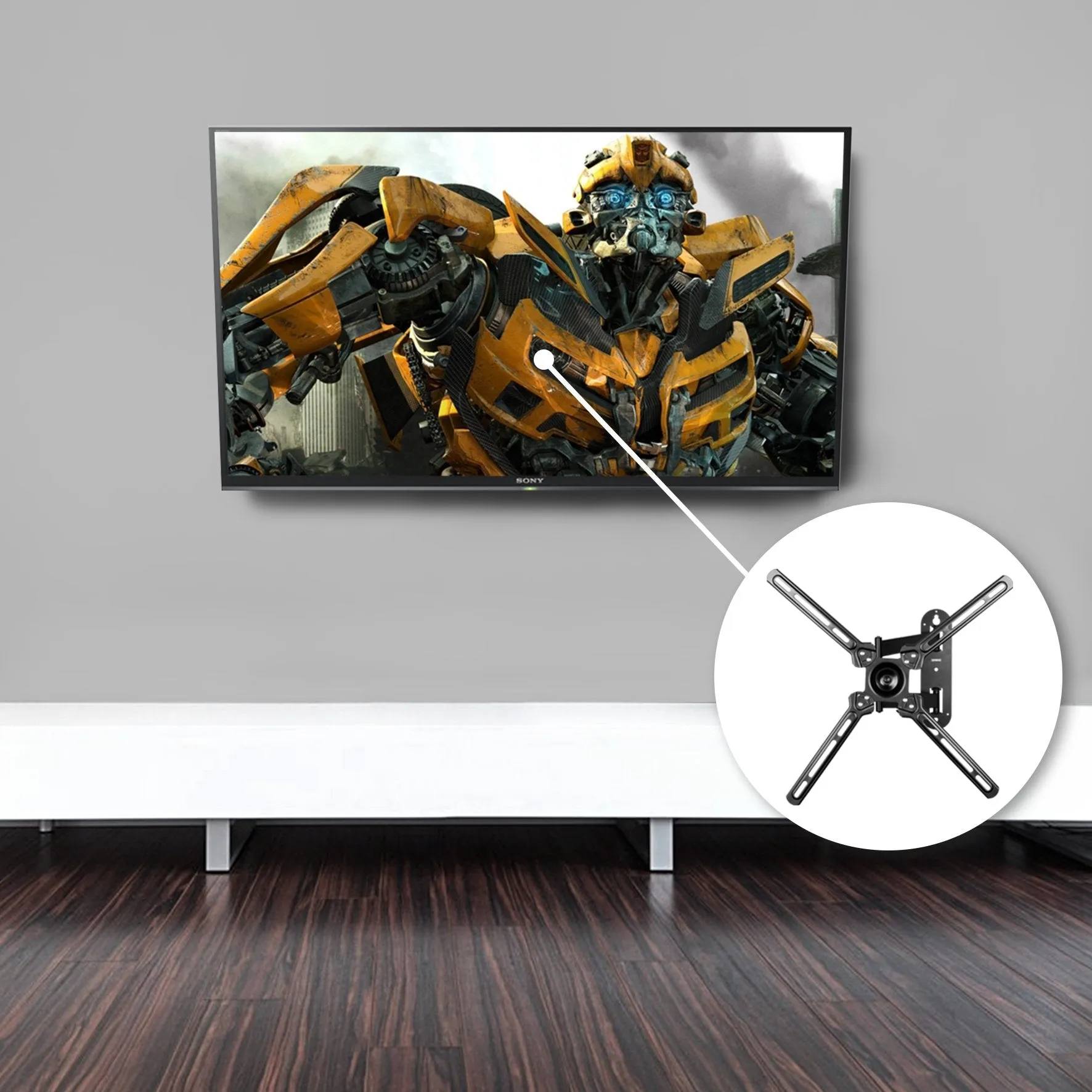 Duronic TV Bracket Wall Mount for 13-50 inch TVB1130 VESA 100 200 400Universal Monitor Heavy Duty Tilt Swivel Cantilever 13" 15" 17" 19" 20" 22" 24" 30" 32” 40” 43” 50” Inch Screen