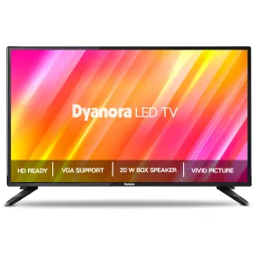 Dyanora 60 cm (24 inch) HD Ready LED TV with Noise Reduction, Cinema Zoom, Powerful Audio Box Speakers (DY-LD24H0N)