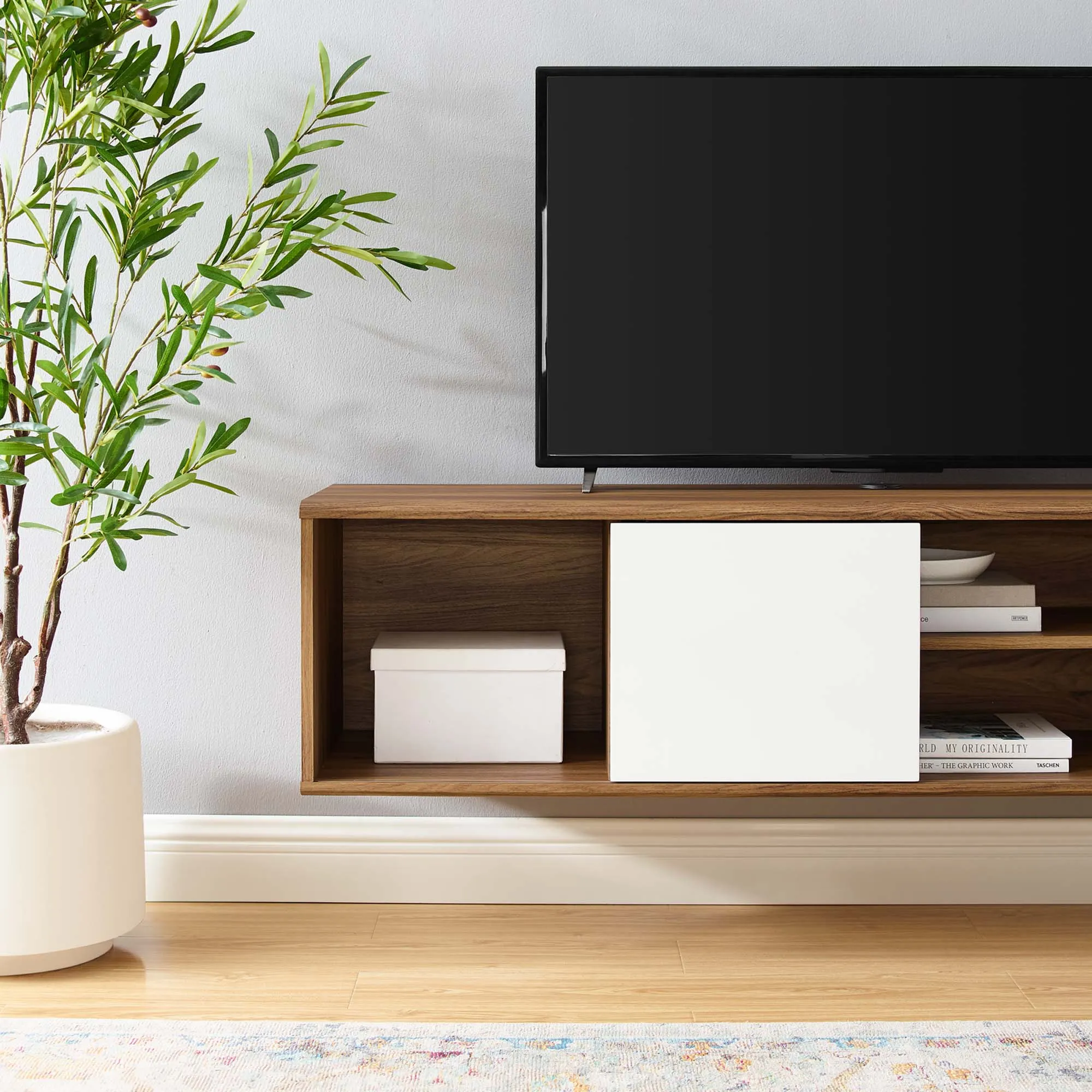 Envision 60" Wall Mount TV Stand by Modway