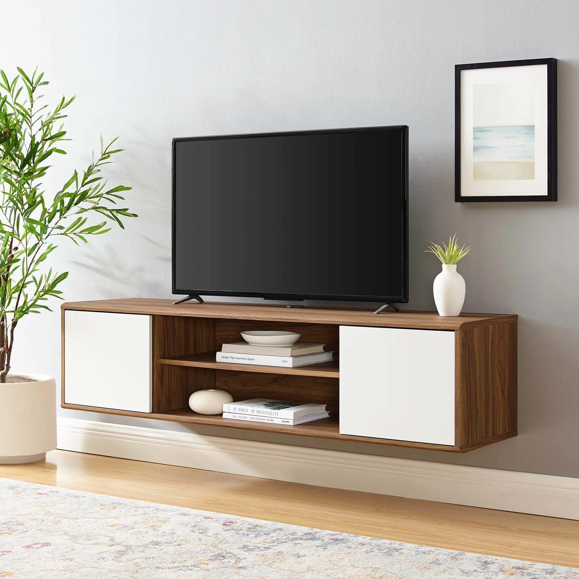 Envision 60" Wall Mount TV Stand by Modway