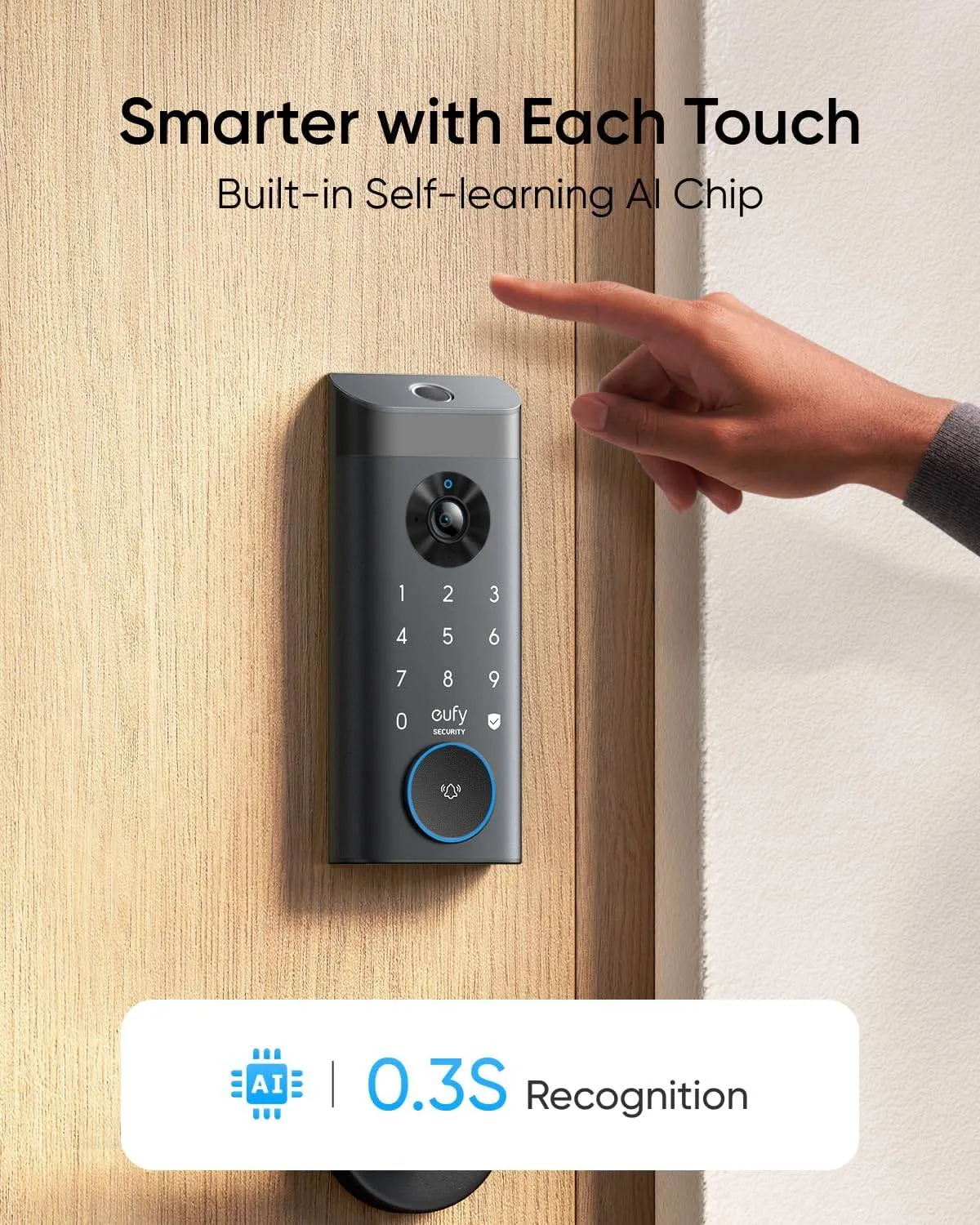 Eufy Security E330 Video Lock Gray-194644175634