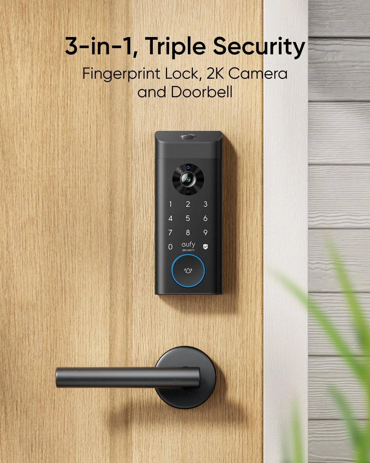 Eufy Security E330 Video Lock Gray-194644175634