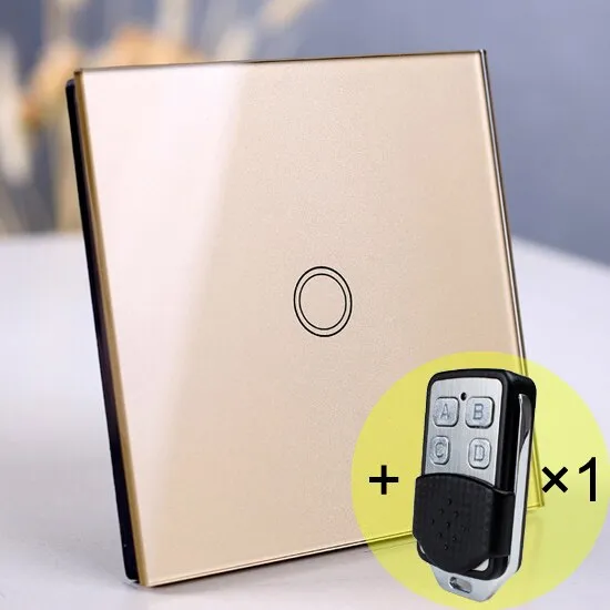 EU/UK Standard Touch Switch, Wall Light Touch Screen Switch, wireless Remote control Wall touch switch , 2 gang gray AC130~250V