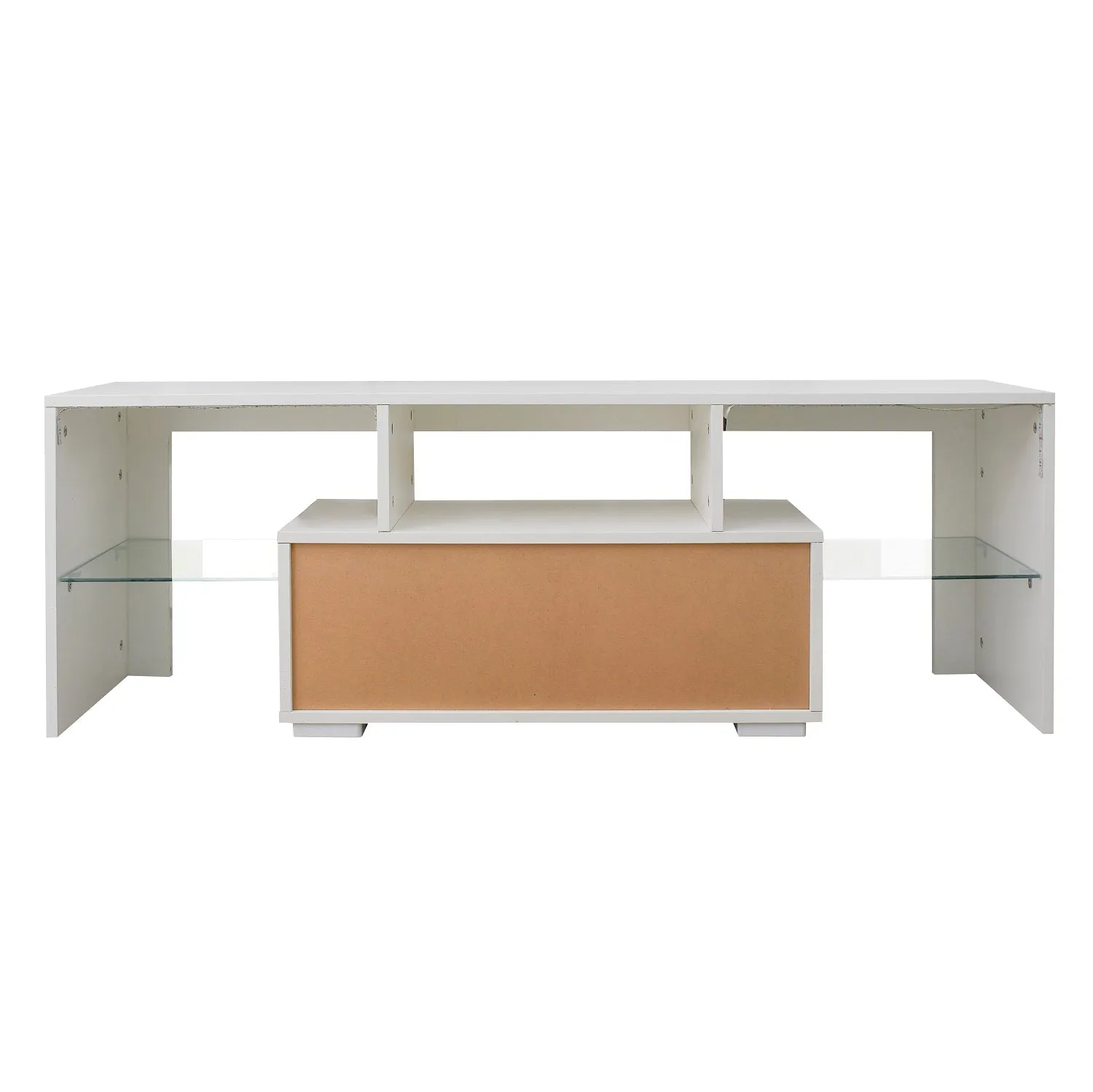 Fablise Entertainment Stand with LED Backlight and One Drawer