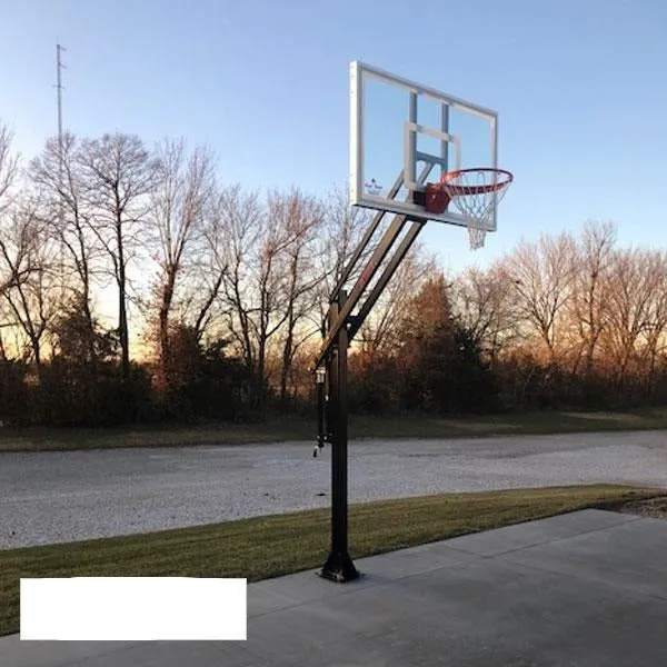 First Team Attack In Ground Adjustable Basketball Goal