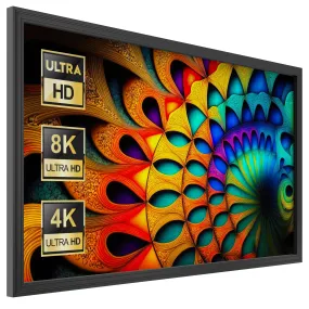 Fixed Frame Projector Screen 100 inch - Hang on Wall - GER-1252