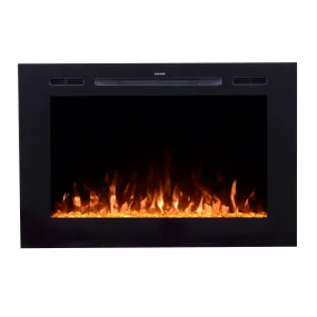 Forte Refurbished 40 Inch Recessed Electric Fireplace 80006