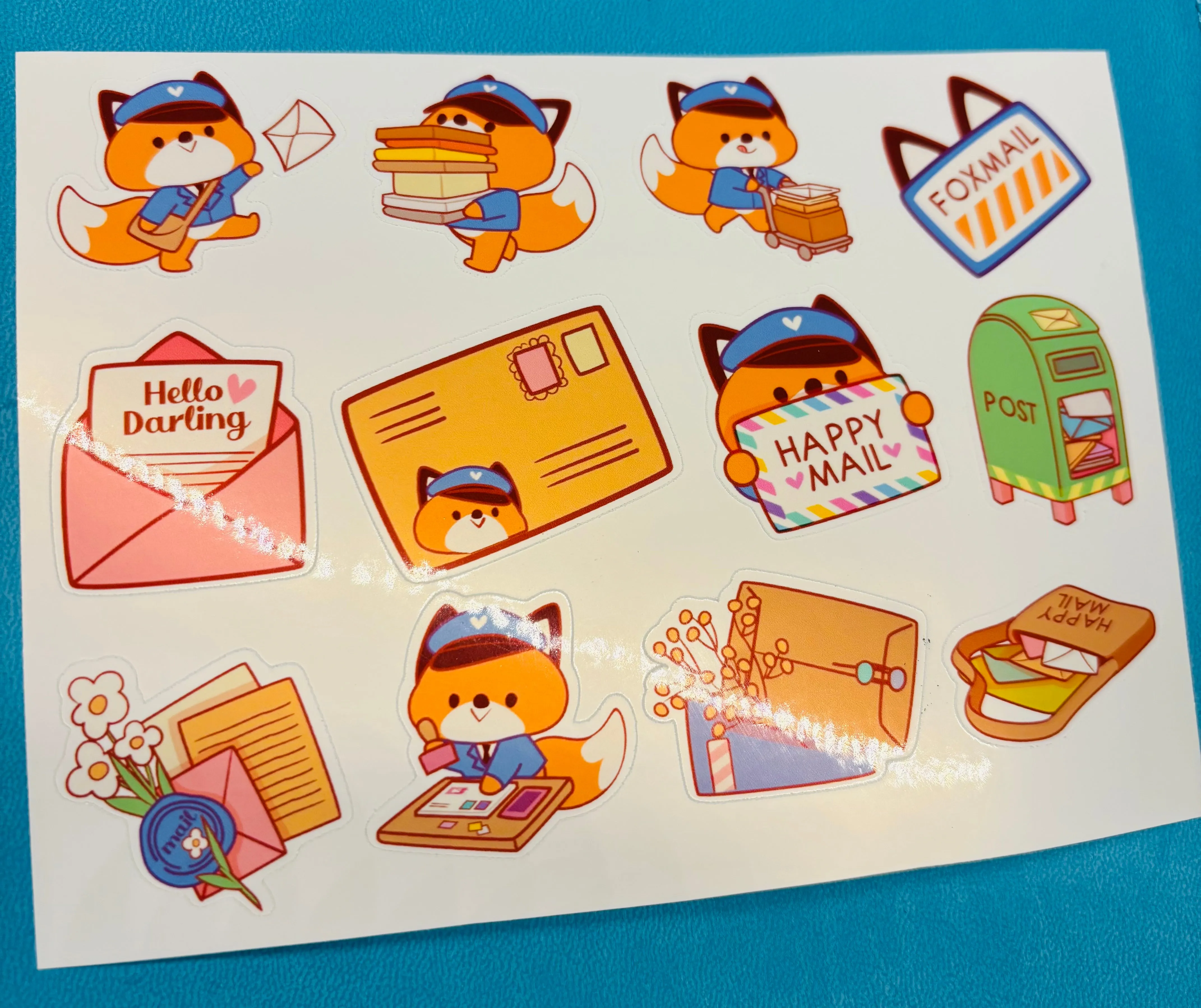 Fox happy mail delivery time!