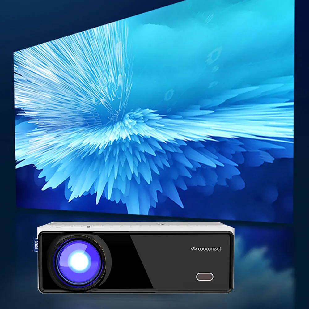 Full HD Projector |8800 Lumens/Screen Size upto 300inch|Native Res 1080P|Supports 4K Projector Video Projectors|