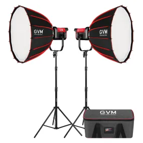 200W Bi-Color Monolight Kit with Softbox - Set of 2 for the GVM PRO-SD200B