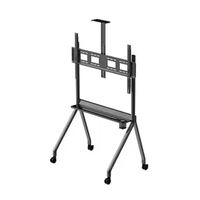 Heavy Duty Mobile TV Cart Stand With Wheels & Holder - DG 115B FS (Fits Most 42″ ~ 86″ Screen, Weight Capacity 80kg)