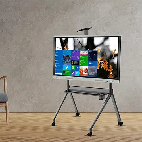 Heavy Duty Mobile TV Cart Stand With Wheels & Holder - DG 115B FS (Fits Most 42″ ~ 86″ Screen, Weight Capacity 80kg)