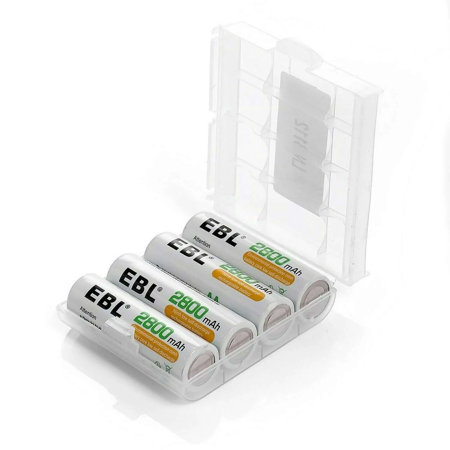 High Capacity AA Rechargeable Battery 1.2V 2800mAh Ni-MH 4 Pack CE Certified