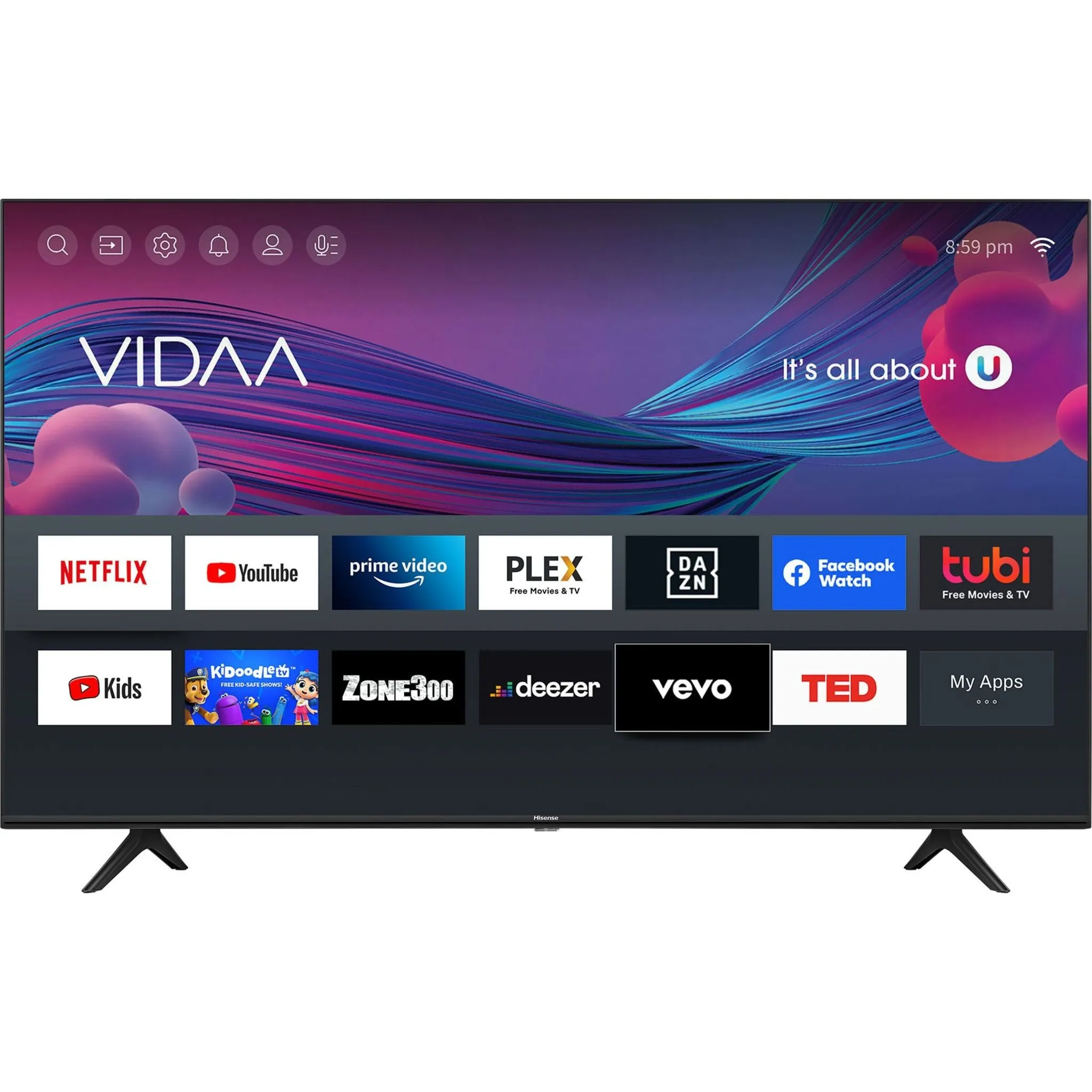 Hisense 32 SMART, 720p (32A4GV) - Black