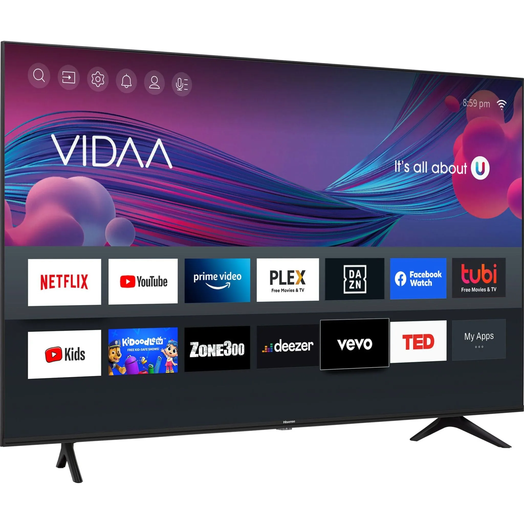 Hisense 32 SMART, 720p (32A4GV) - Black
