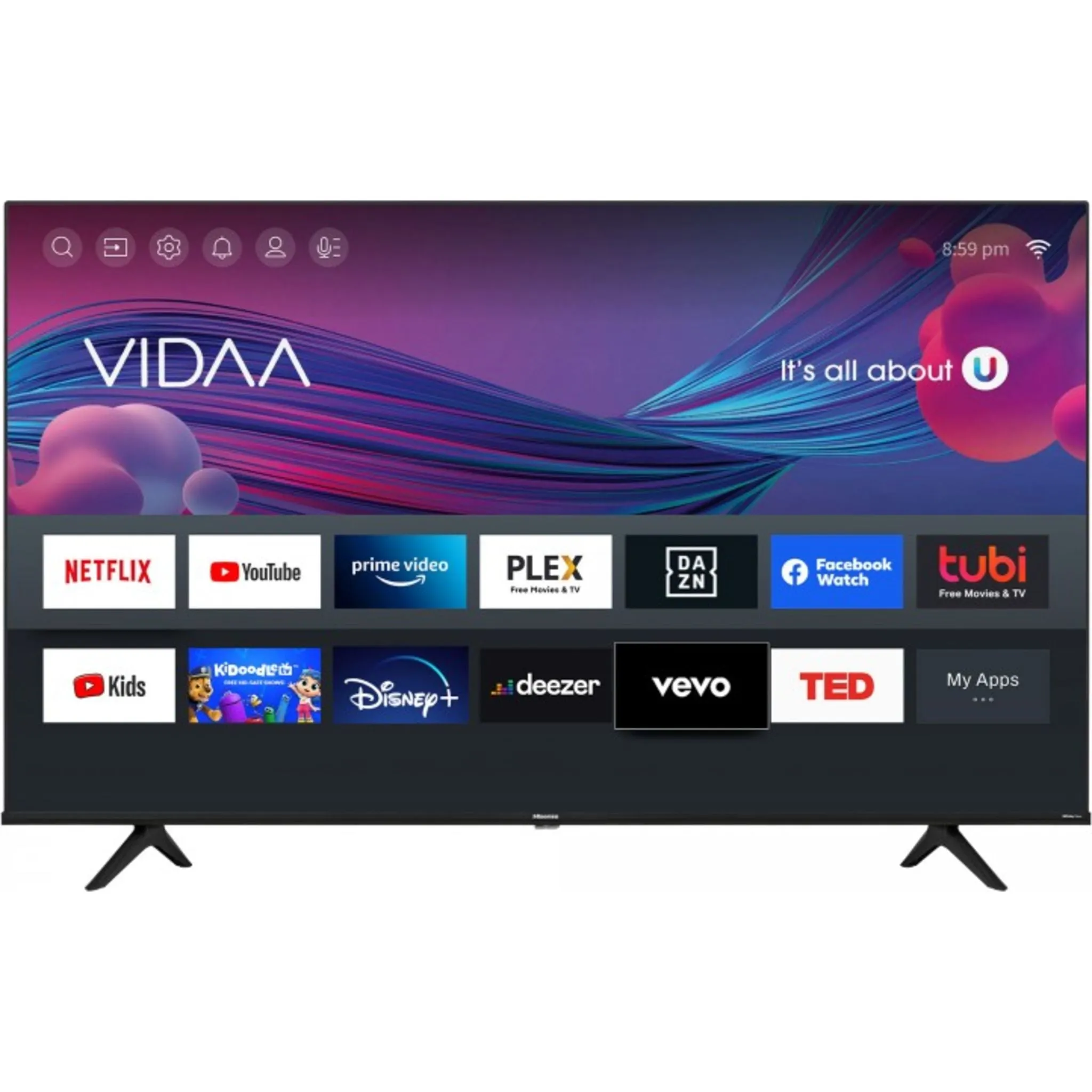 Hisense 43 4K UHD SMART (43A60GV) - Black
