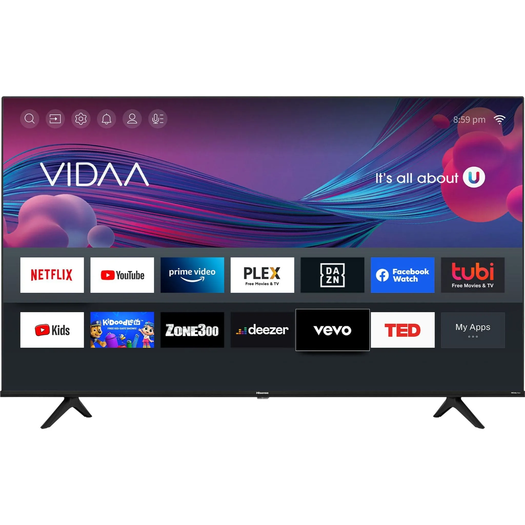 Hisense 43 4K UHD SMART (43A60GV) - Black