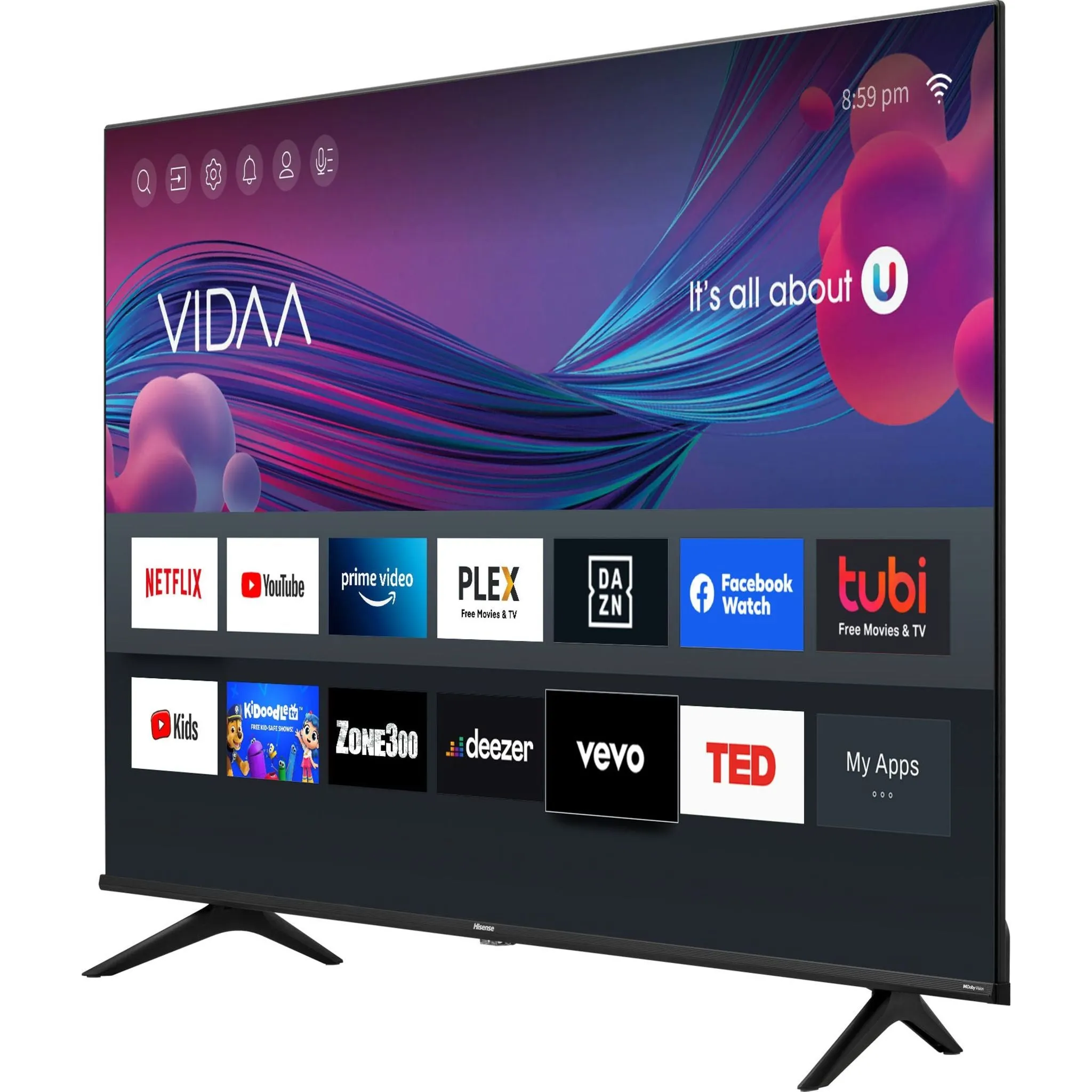 Hisense 50 4K UHD SMART (50A6GV) - Black