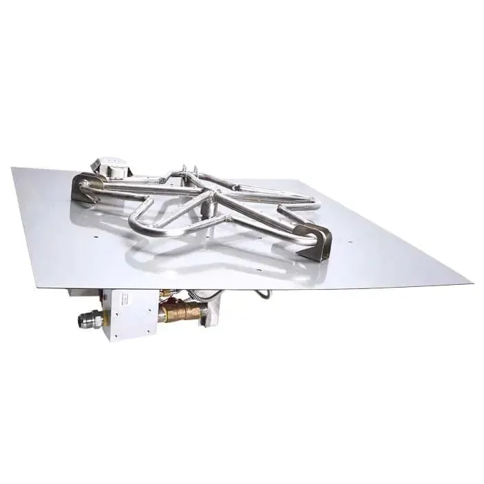 HPC Fire 42" Square Flat Pan Electronic Ignition Fire Pit Insert
