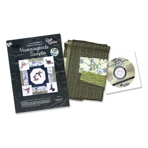 Hummingbirds Sampler Quik Quilt Kit by Vermillion