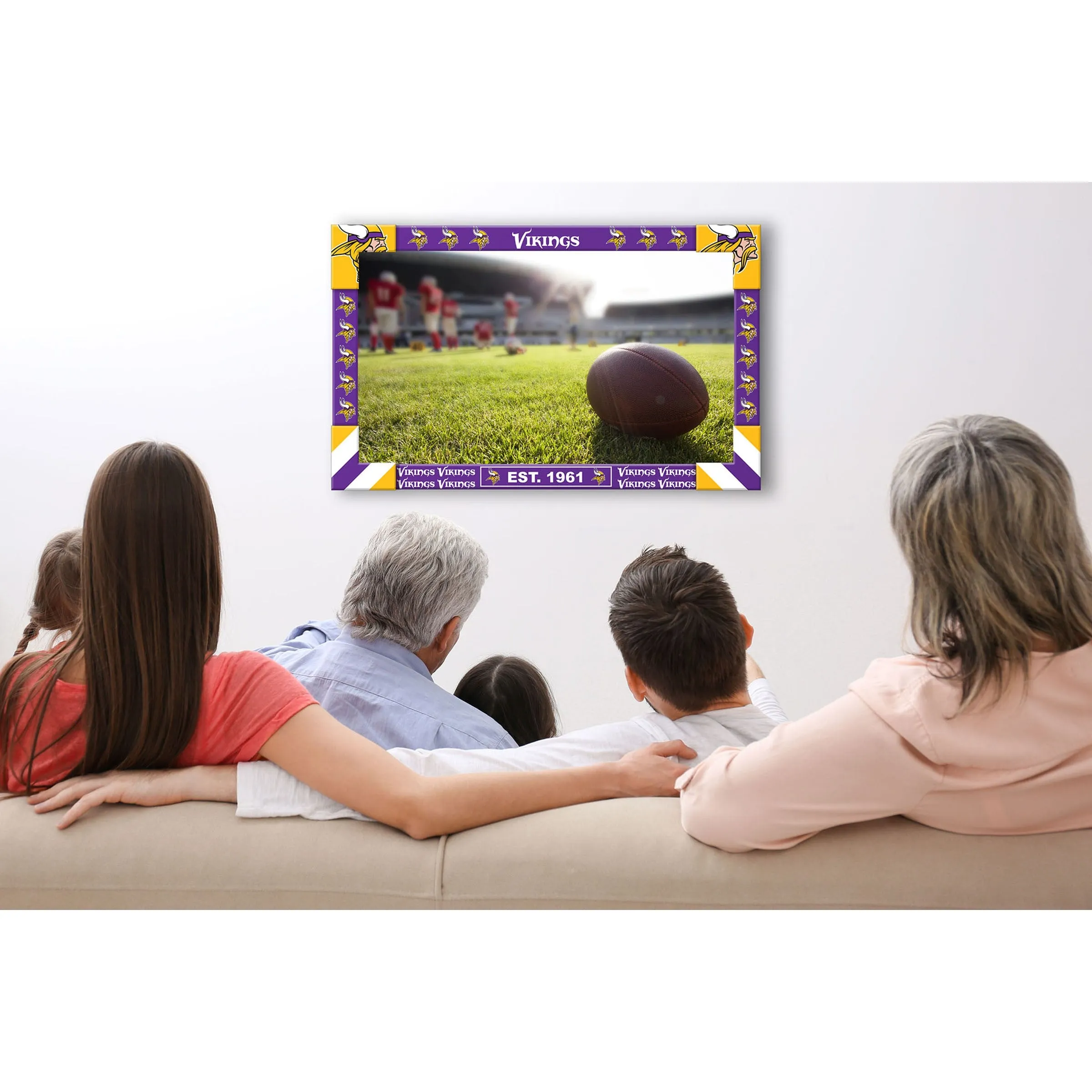 Imperial Minnesota Vikings Big Game TV Frame