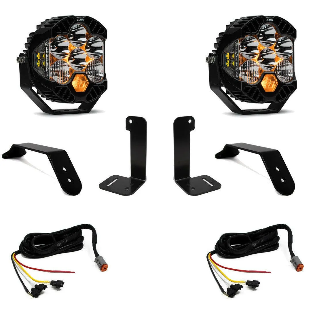 Jeep JL/JT LP6 Pro Bumper Light Kit - Jeep 2020-22 Gladiator; 2018-22 Wrangler JL; NOTE: w/ OE Plastic Bumper