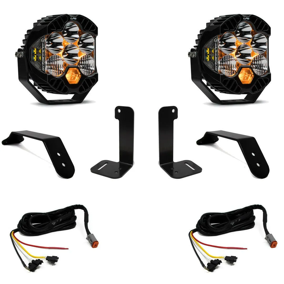 Jeep JL/JT LP6 Pro Bumper Light Kit - Jeep 2020-22 Gladiator; 2018-22 Wrangler JL; NOTE: w/ OE Plastic Bumper