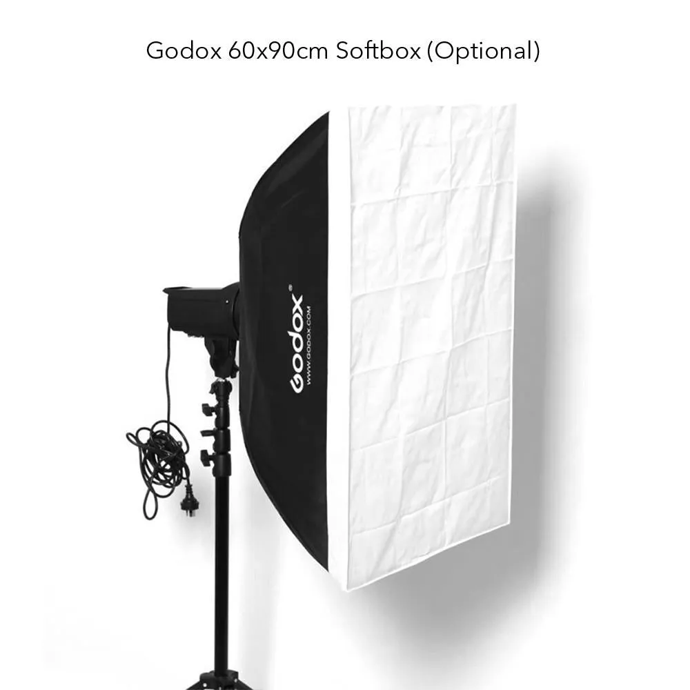 Jinbei 2 x EF150 (300W) Continuous LED Photo & Video Lighting Kit