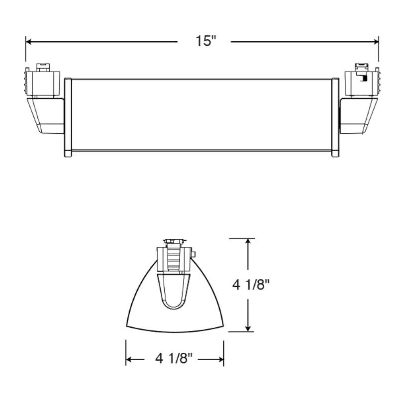 Juno Trac-Master T256L 35W 80CRI, Phase Dimmable LED Wall Wash/Flood Track Head