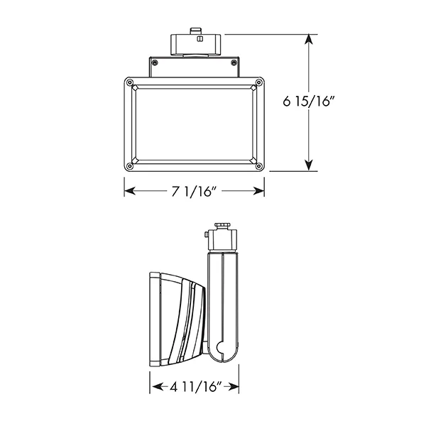 Juno Trac-Master T259 90CRI  41W LED Wall Wash / Flood Track Head