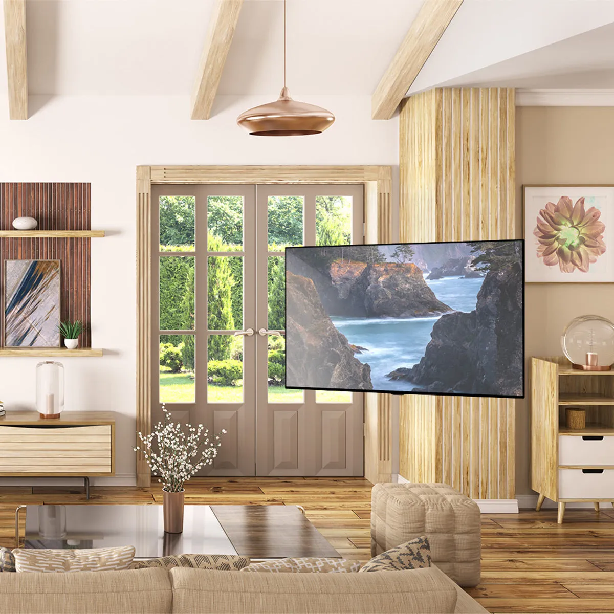 Kanto PDC650 Full Motion Corner Mount for 37" - 70" TV