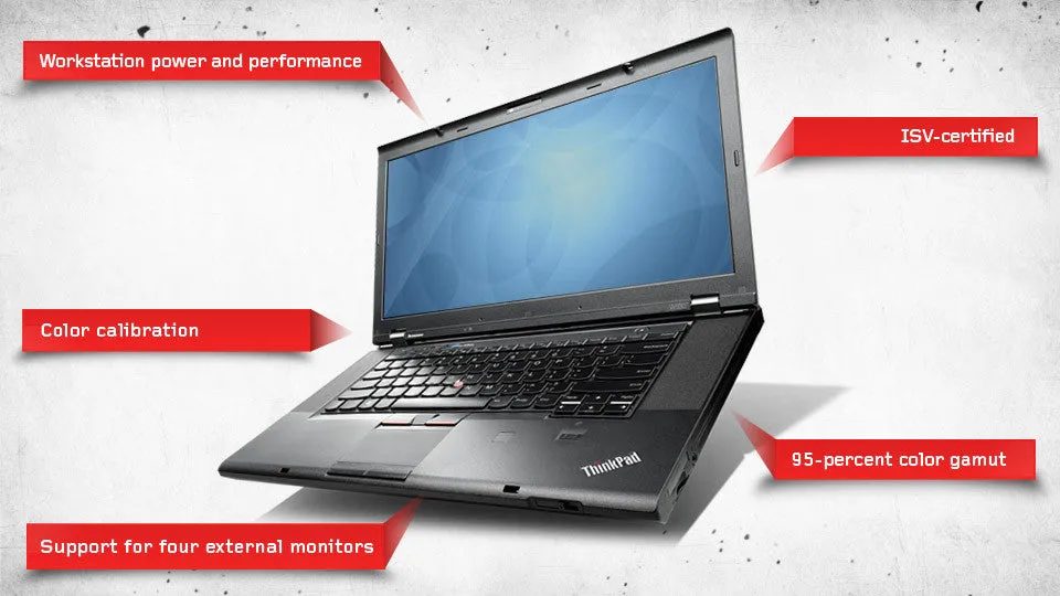 Lenovo ThinkPad W530 15.6" Quad Core Workstation - LED 1920 x 1080p (FHD) - Intel Quad Core i7-3720QM 2.60GHz up to 3.60GHz Nvidia Quadro 32GB RAM 512GB SSD Windows 10 Pro - Certified Refurbished - 1 Year Warranty