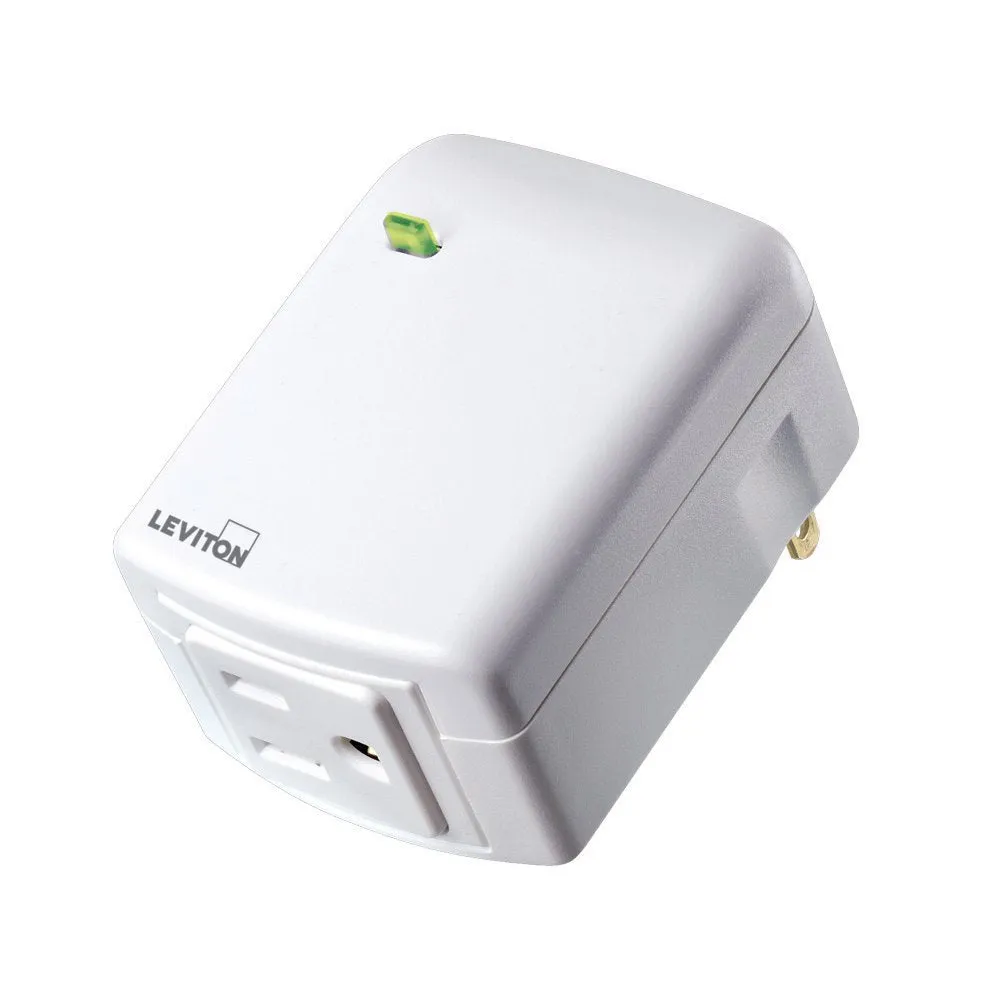 Leviton R51-DZPA1-1RW Decora Smart Plug-in Outlet with Z-Wave Plus, White