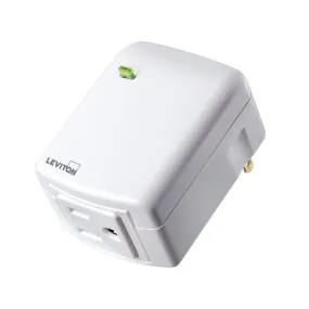 Leviton R51-DZPA1-1RW Decora Smart Plug-in Outlet with Z-Wave Plus, White